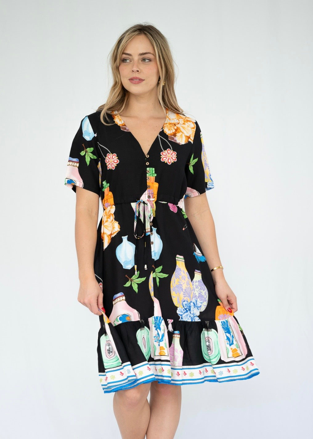 MALINA MINI DRESS - BLACK