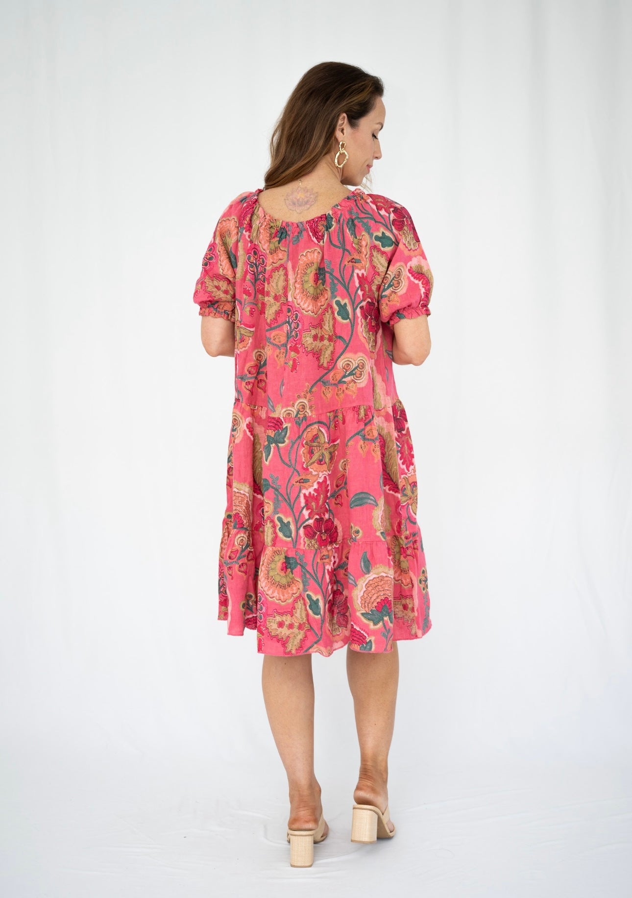 GABRIELLE MINI DRESS - HOT PINK