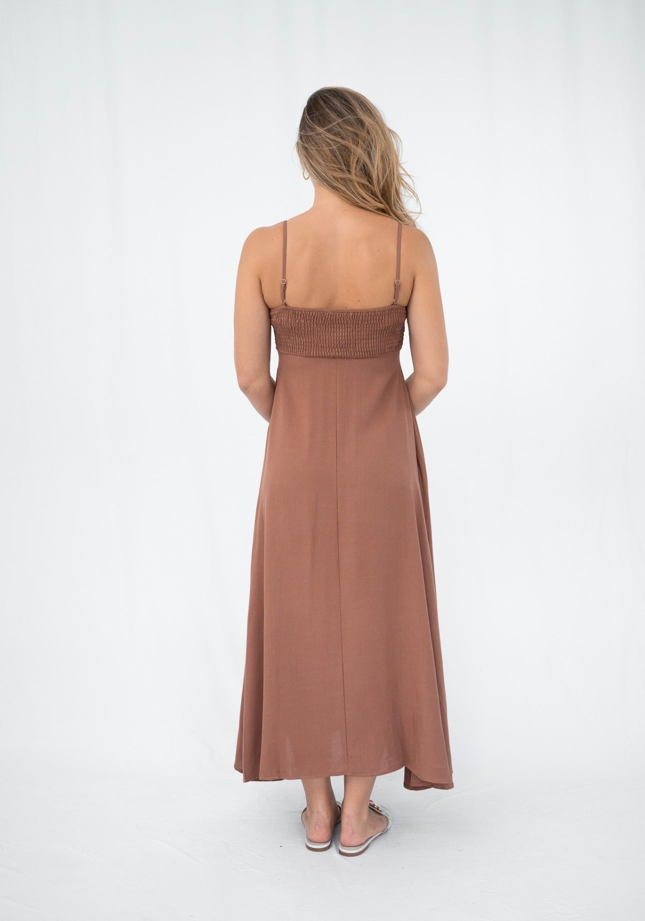 TRIXIE MAXI DRESS - CHOCOLATE