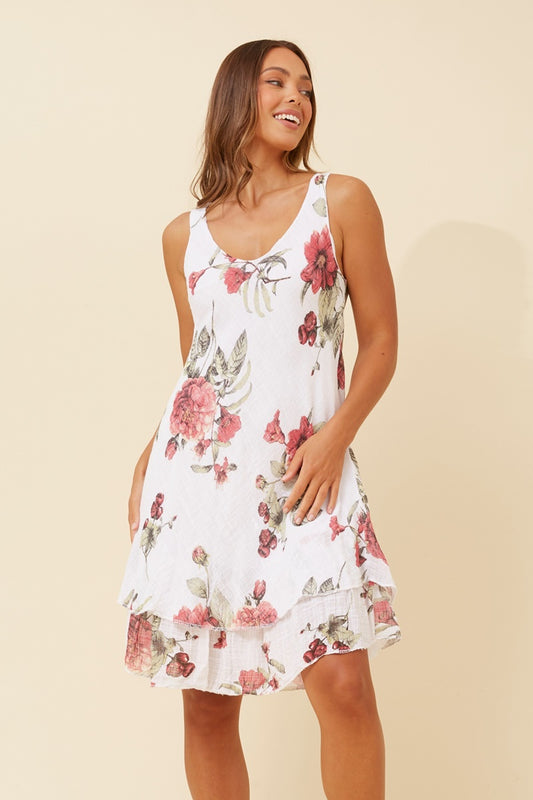 ELORAH MINI DRESS - ROSE