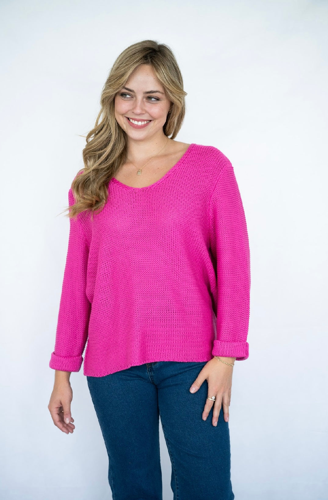TERIZA KNIT - HOT PINK