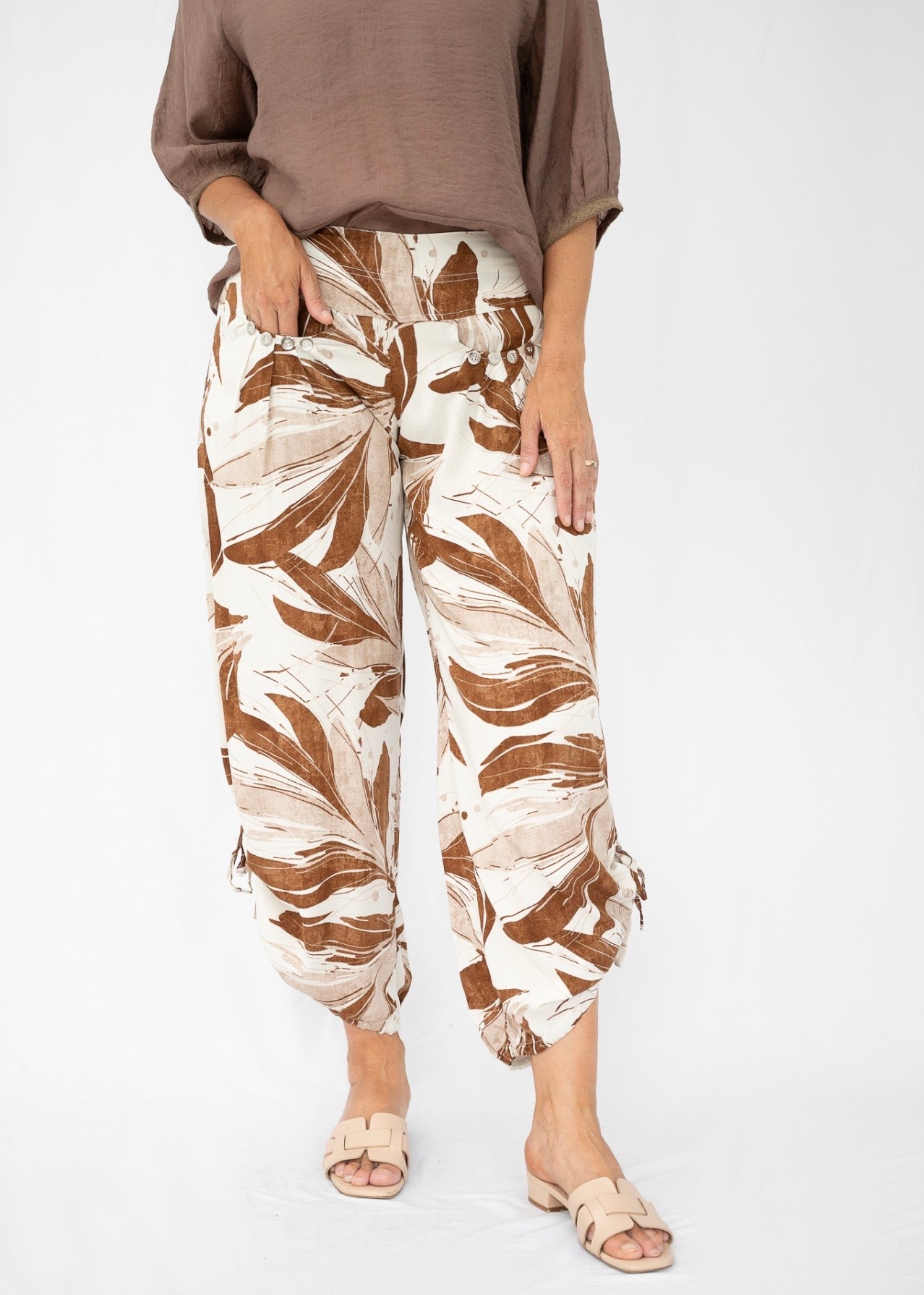 KALENE PANTS - CHOCOLATE