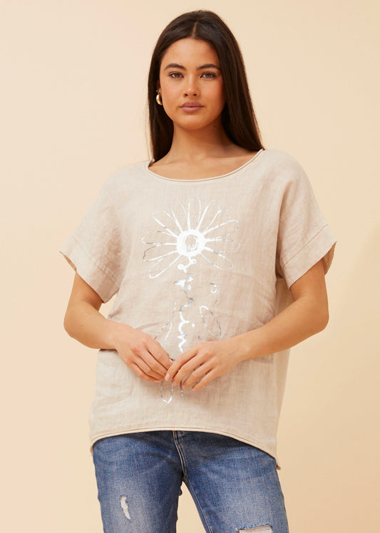 JOVIE TOP - LINEN
