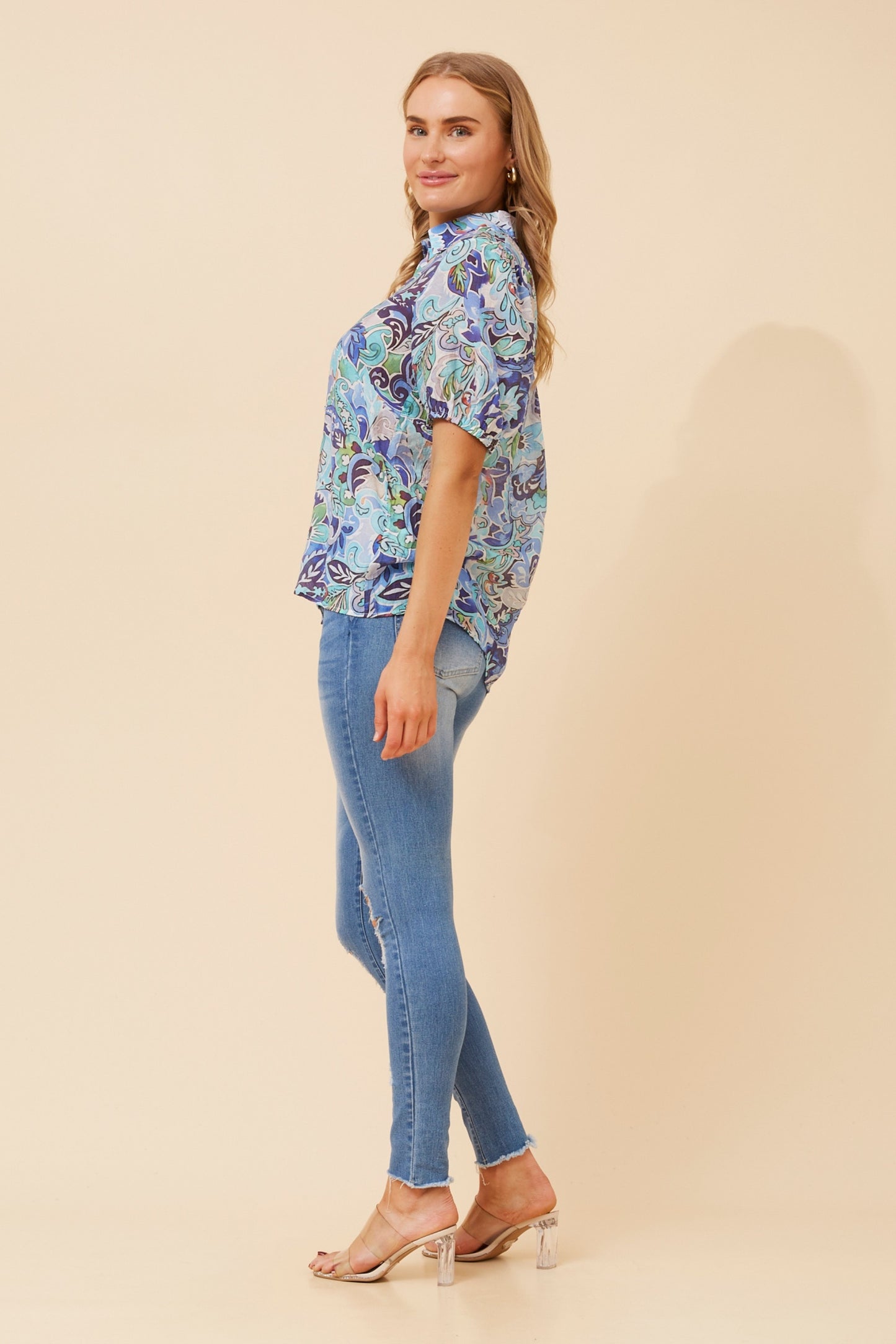 JANISE TOP - BLUE