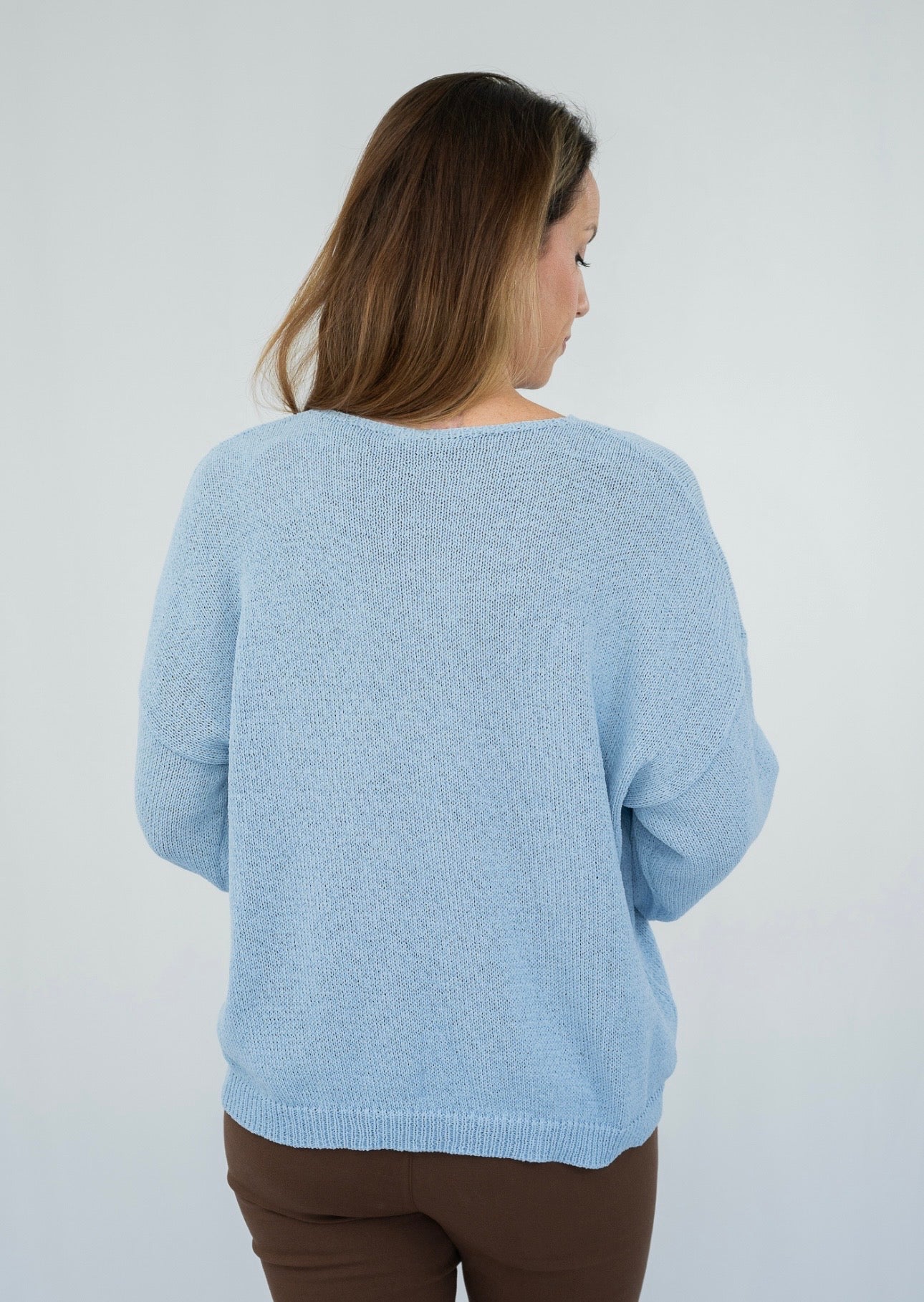ELENORA KNIT JUMPER - BLUE