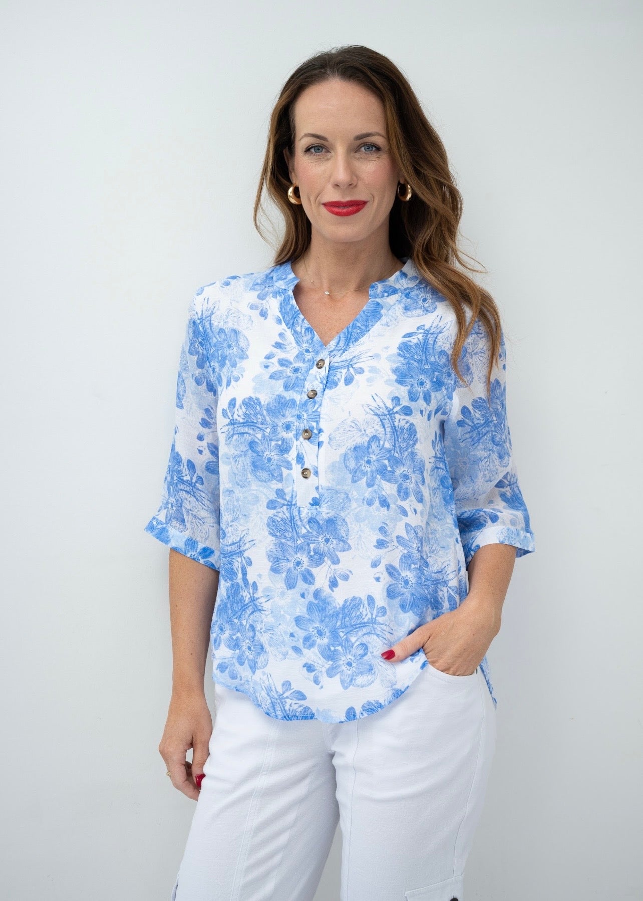 JANAYA TOP - BLUE