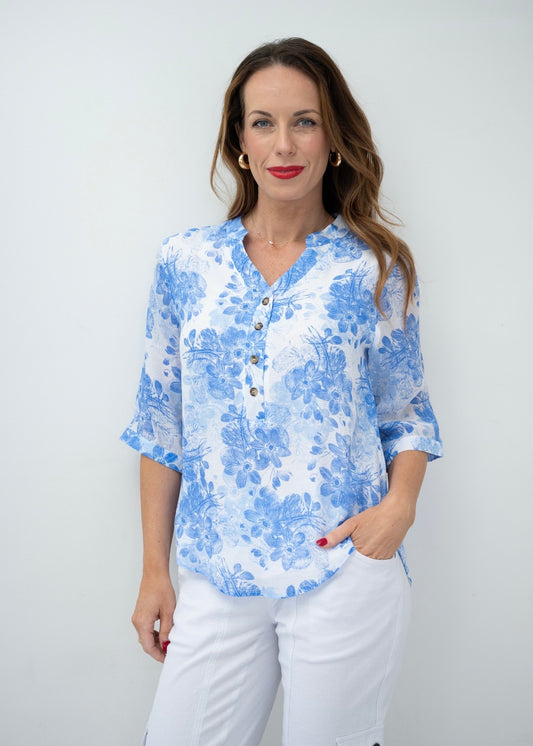 JANAYA TOP - BLUE