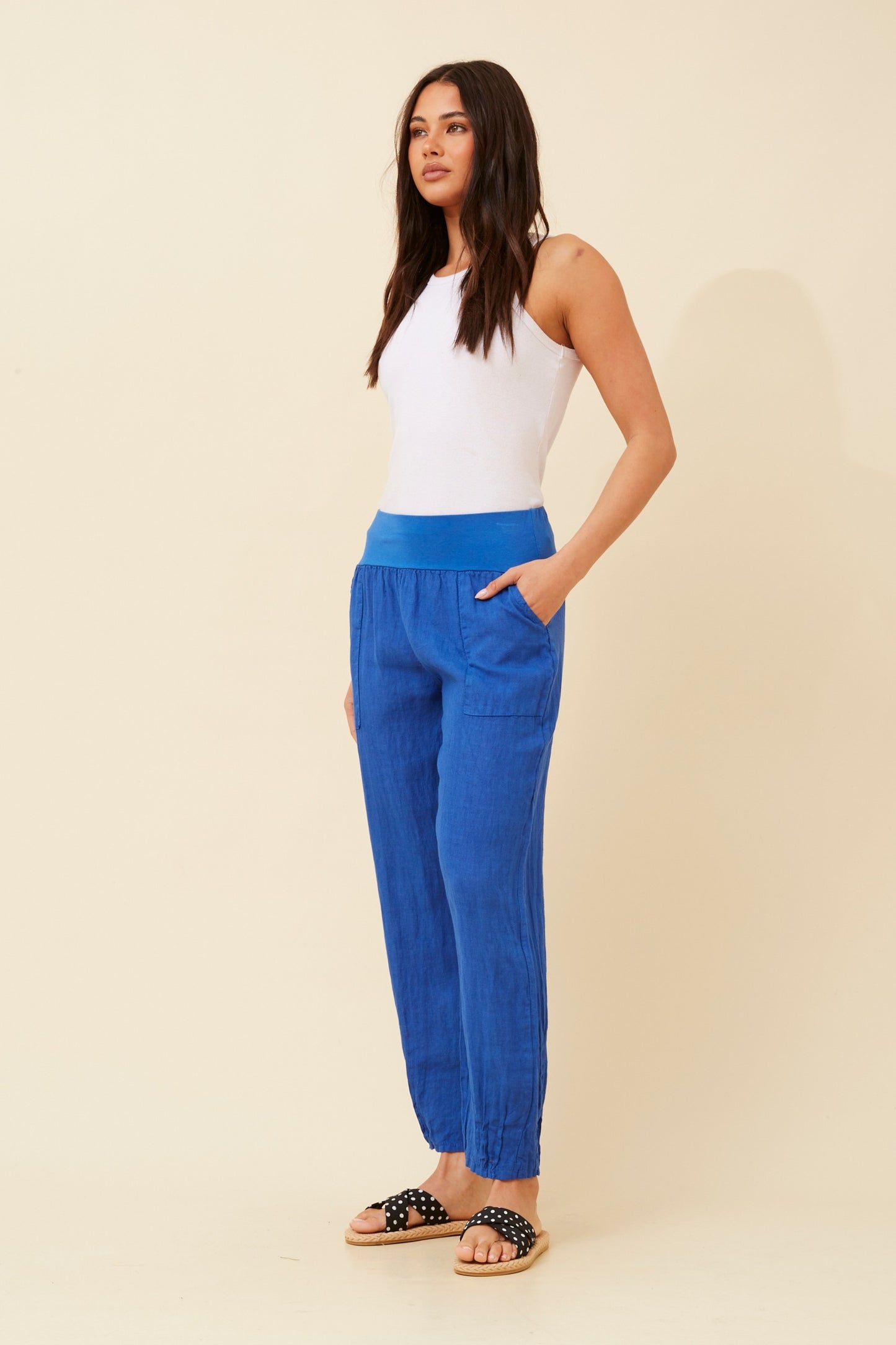 TASH PANTS - BLUE CINA