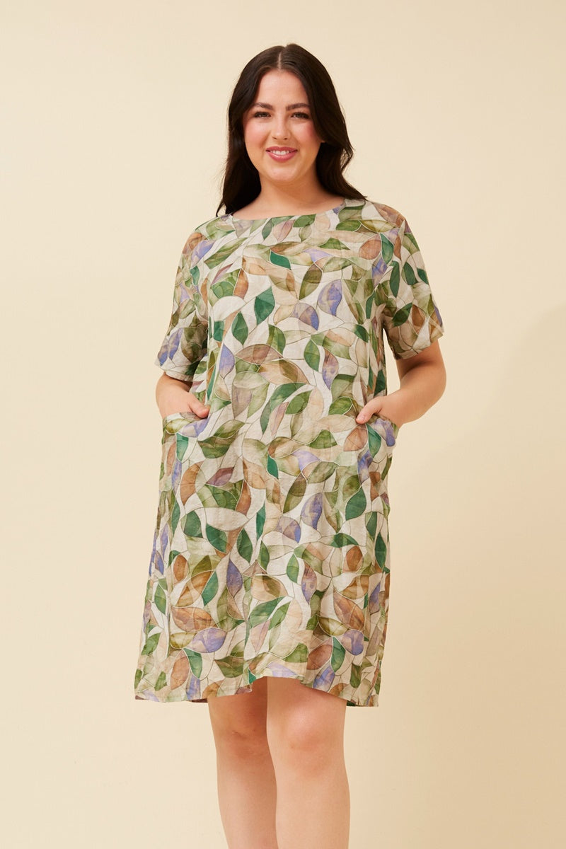 JOSIE MINI DRESS - KHAKI