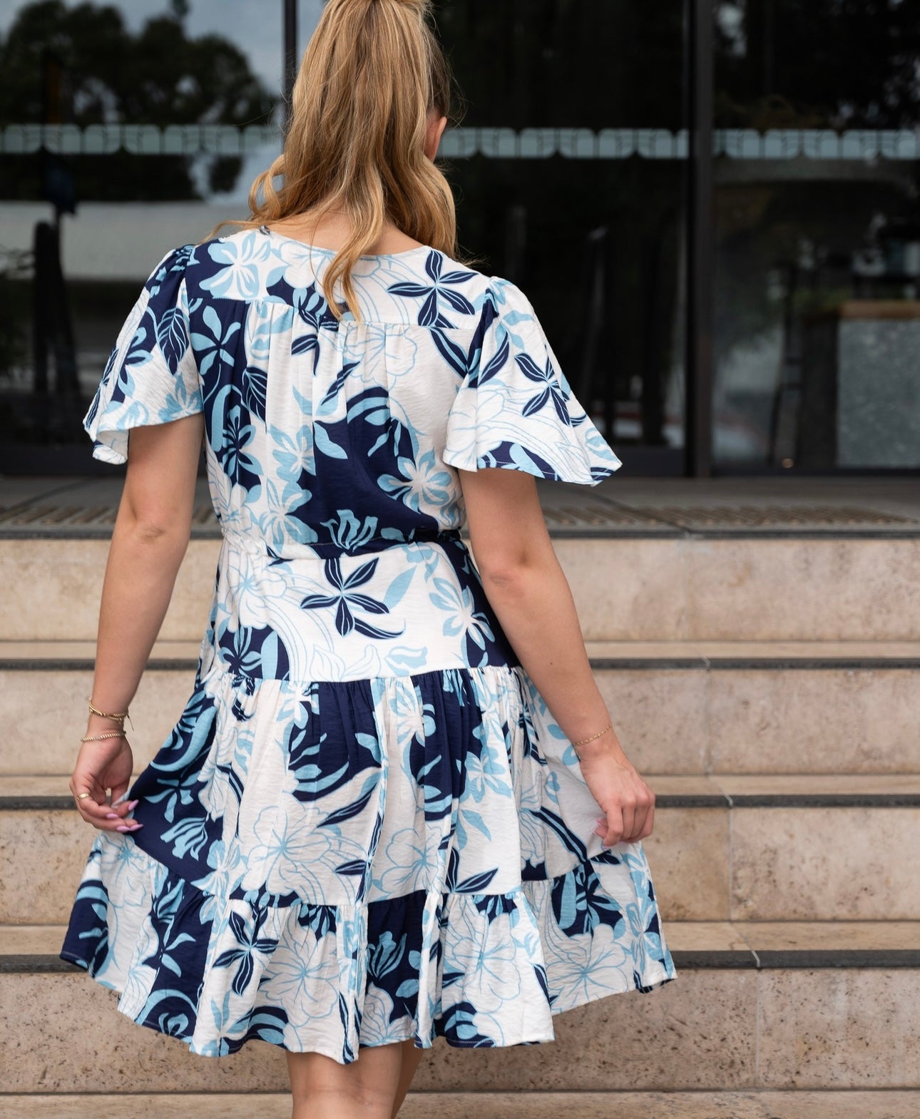 MINDIE MINI DRESS - NAVY