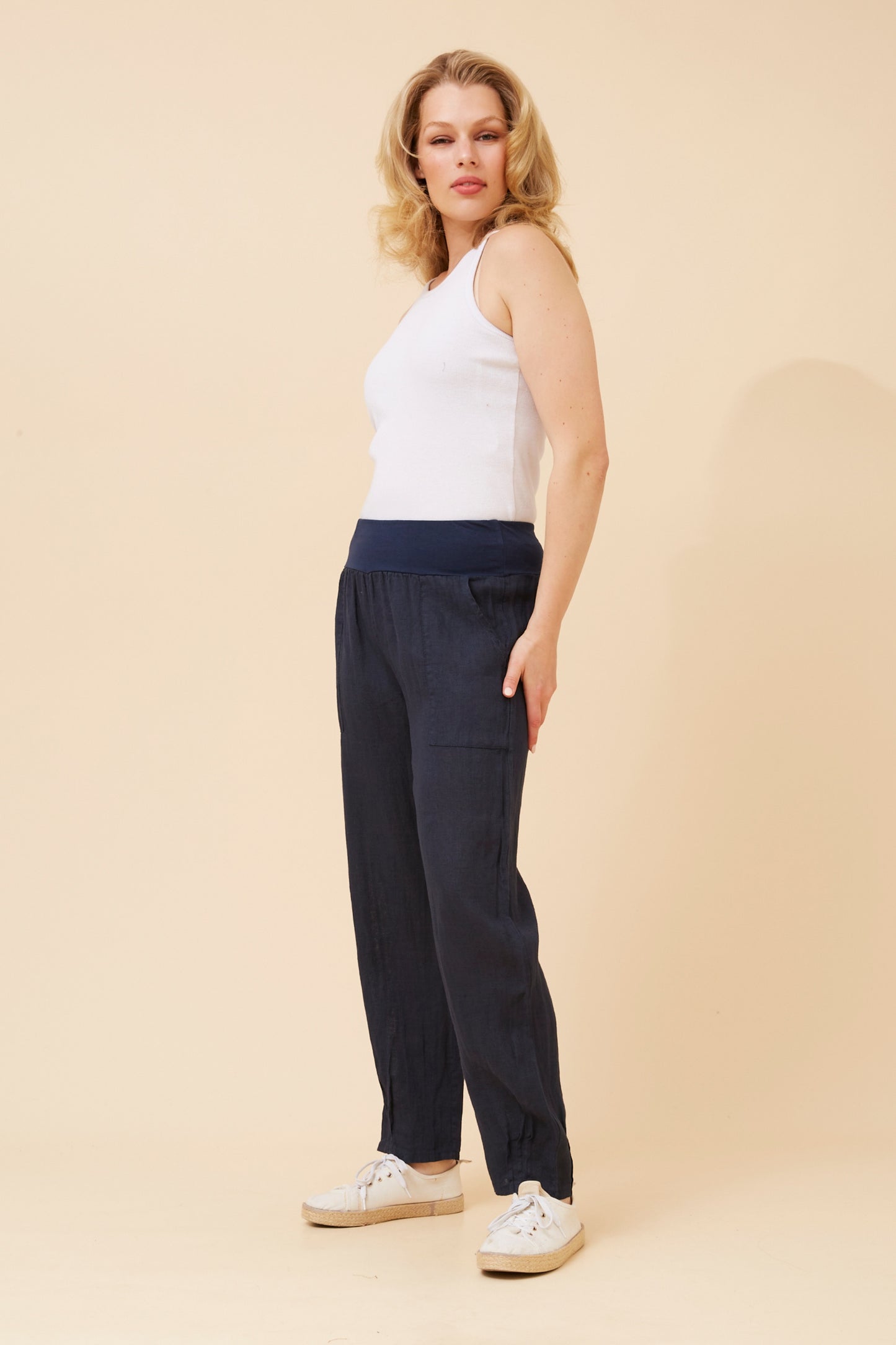 TASH PANTS - NAVY