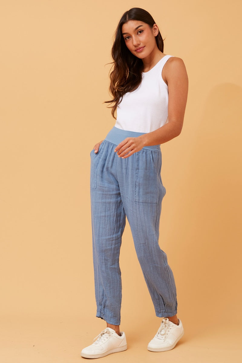 TASH PANTS - DENIM