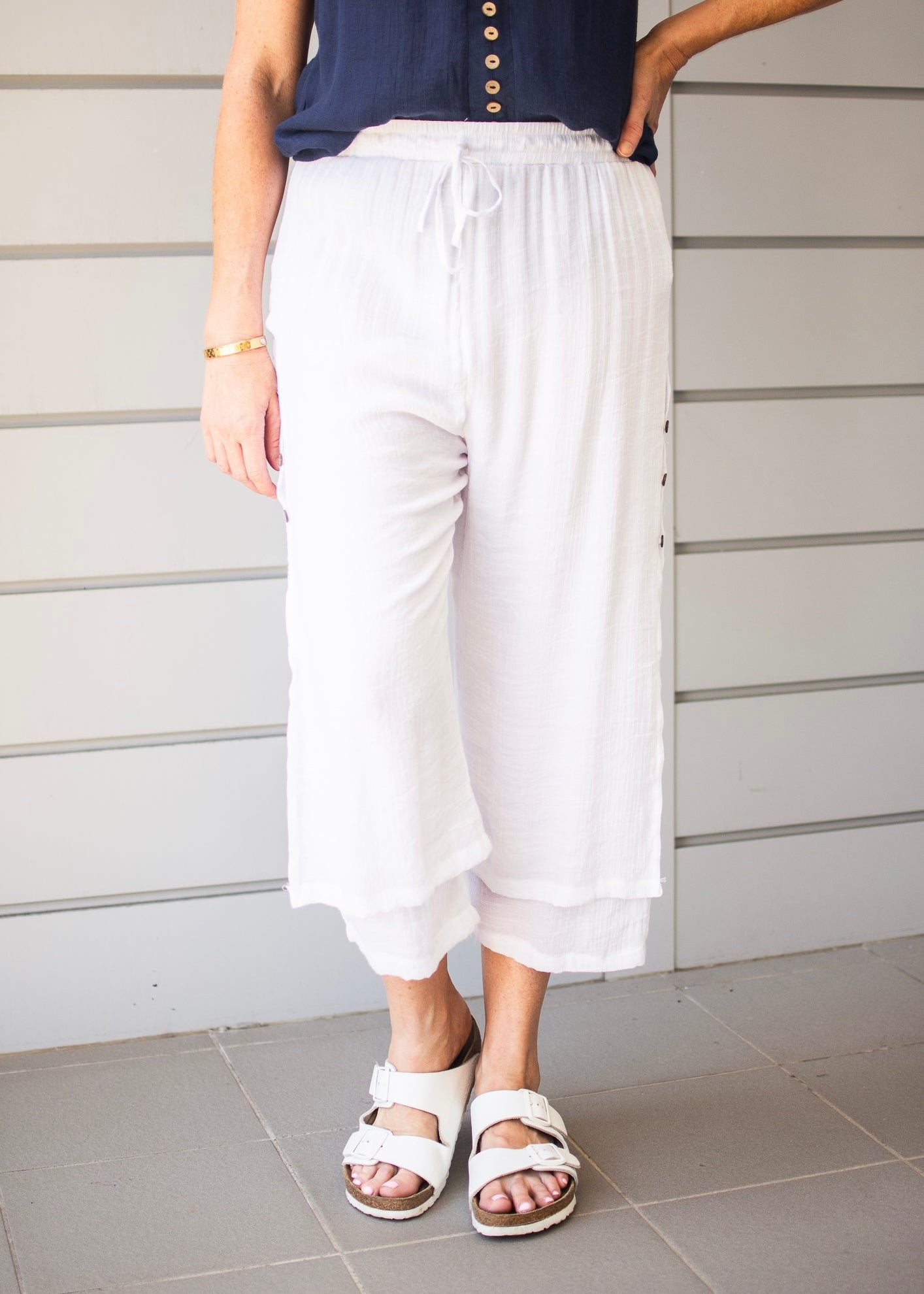 ALINA PANTS - WHITE