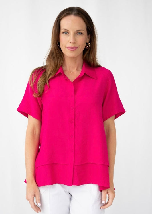 TIANA TOP - HOT PINK