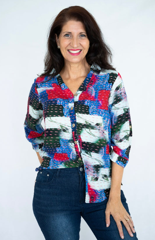 MELINDA TOP - NAVY