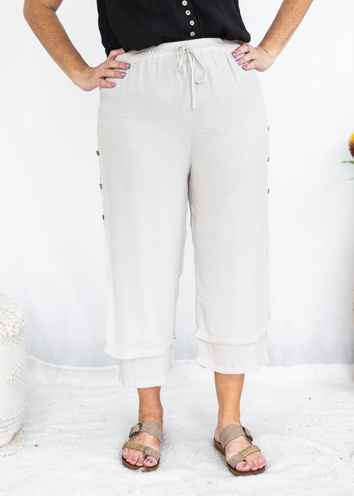 ALINA PANTS - BEIGE