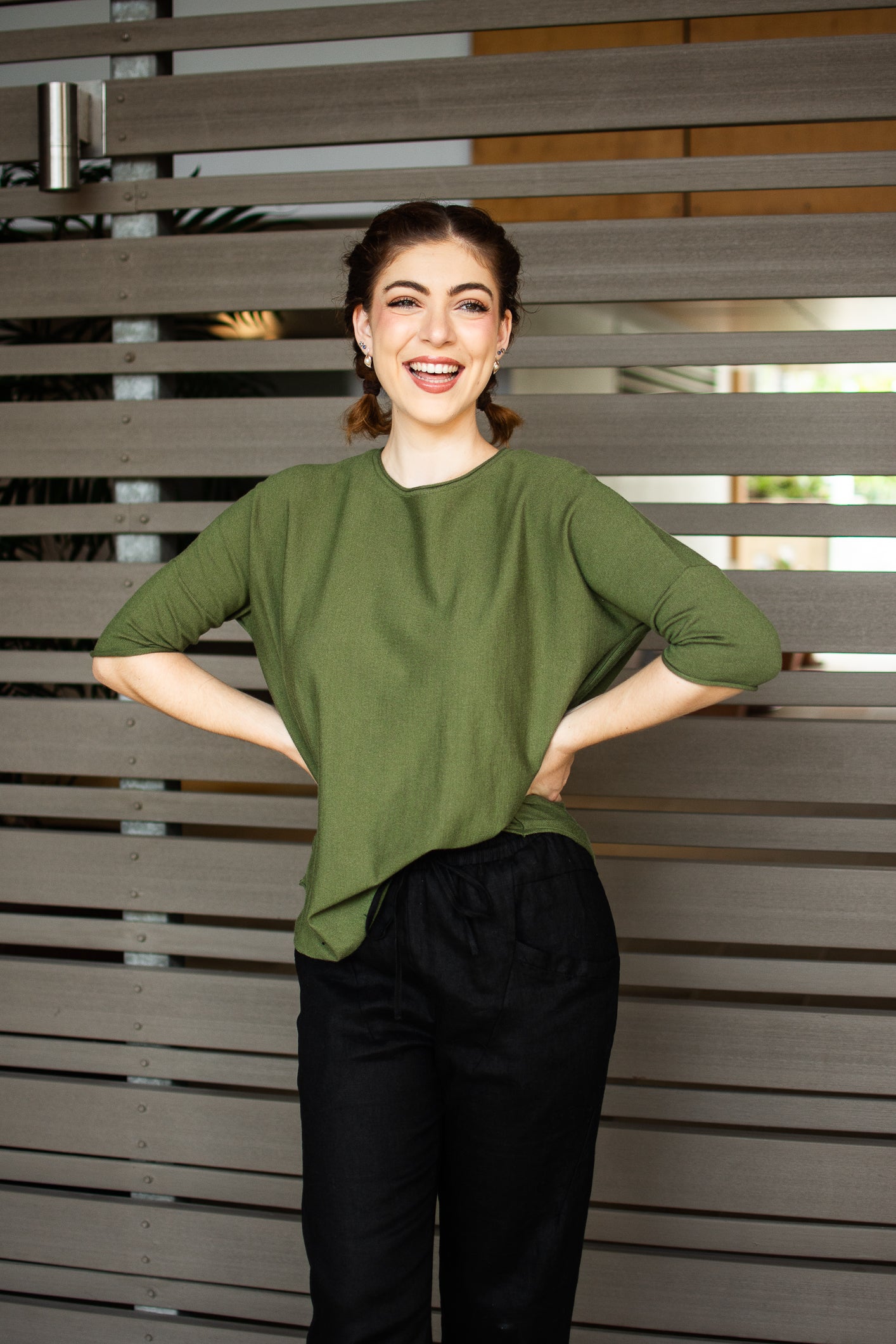RYLEY KNIT JUMPER - KHAKI