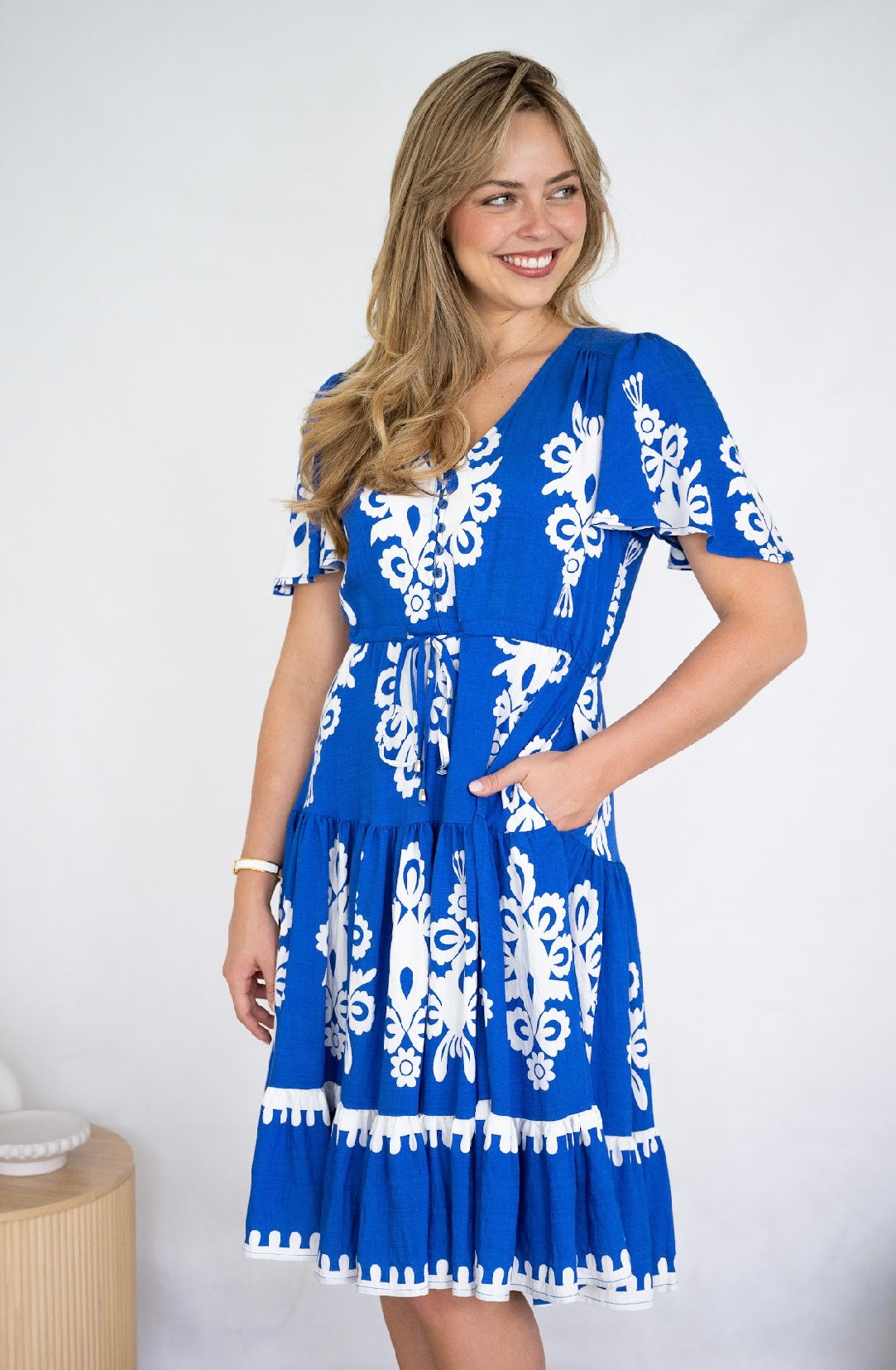 SIARRA MINI DRESS - COBALT BLUE