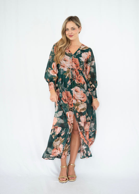 MADILYN MAXI DRESS - EMERALD