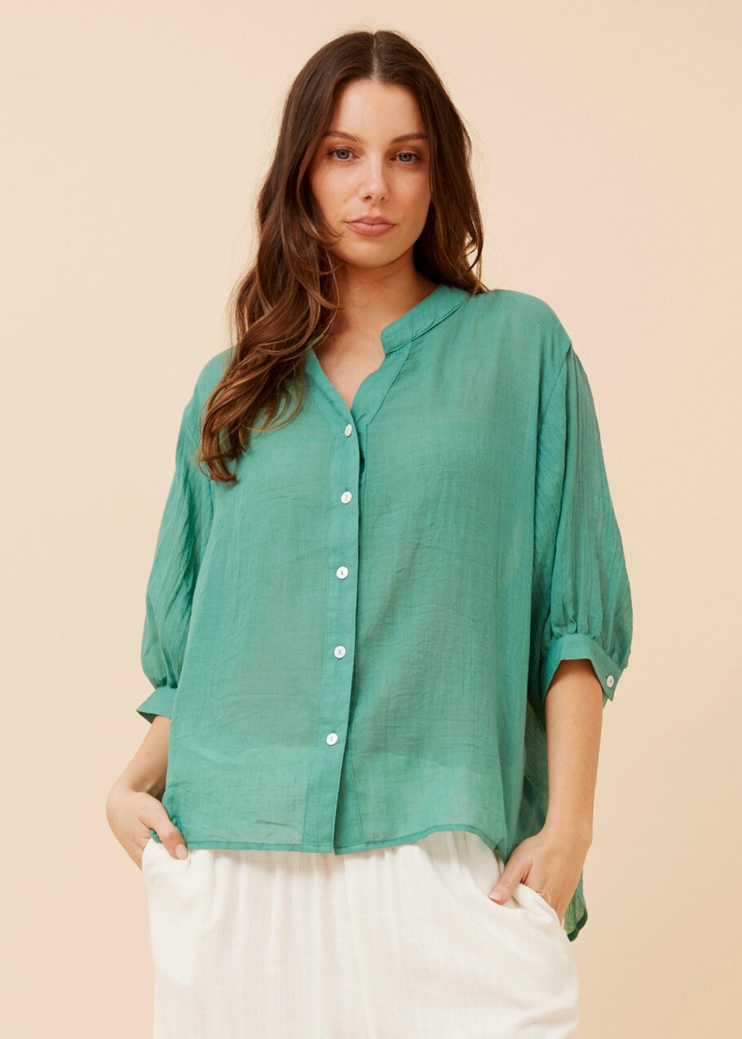 ELAINE TOP - GUMLEAF