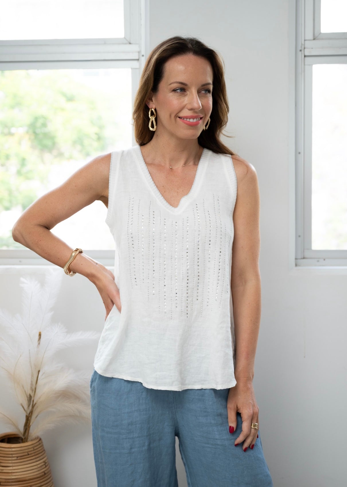 NELLIE TOP - WHITE