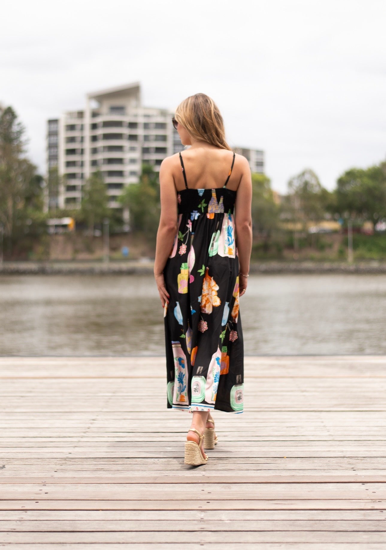 MALINA MAXI DRESS - BLACK