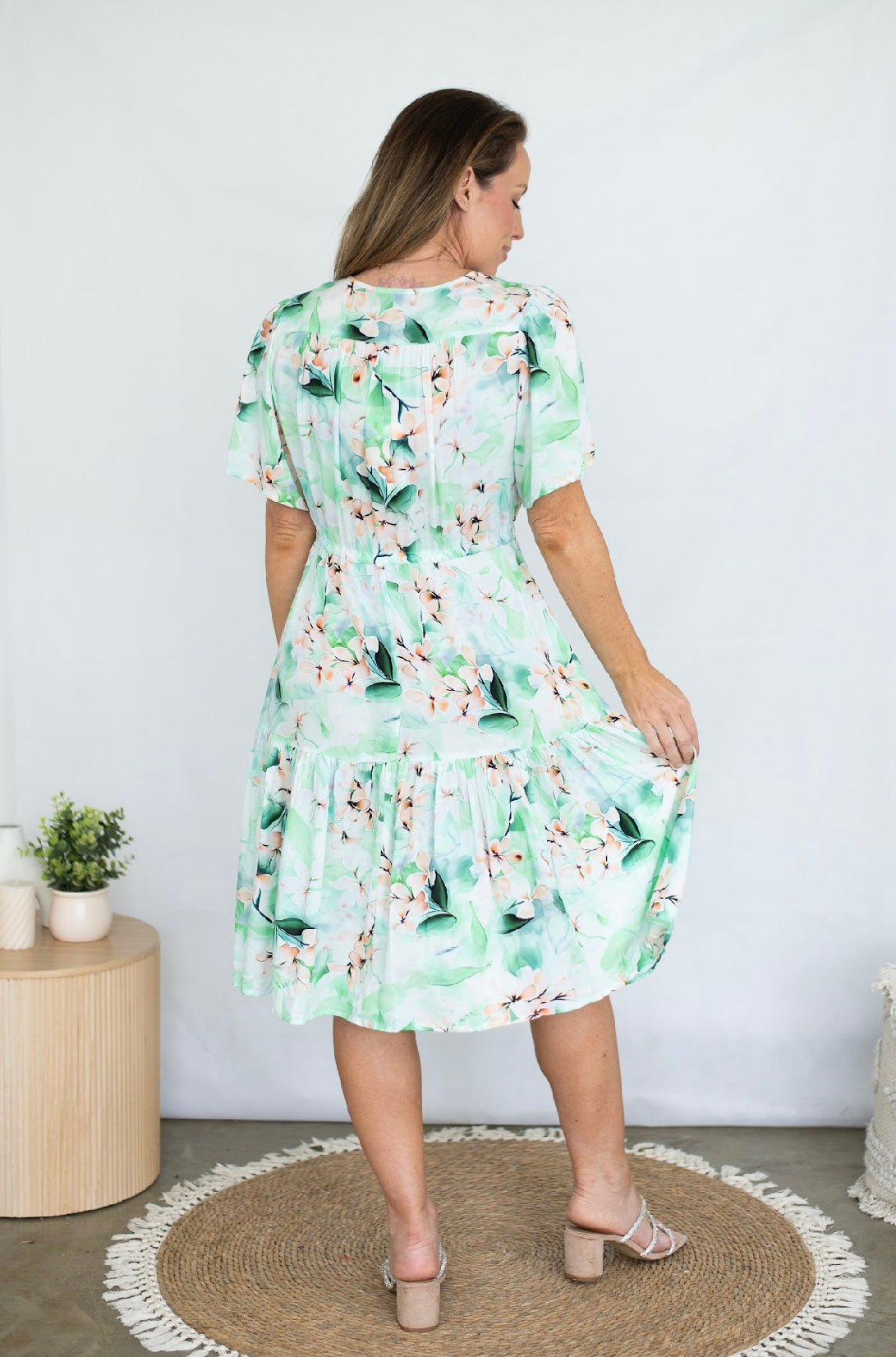 ELSIE MINI DRESS - GREEN