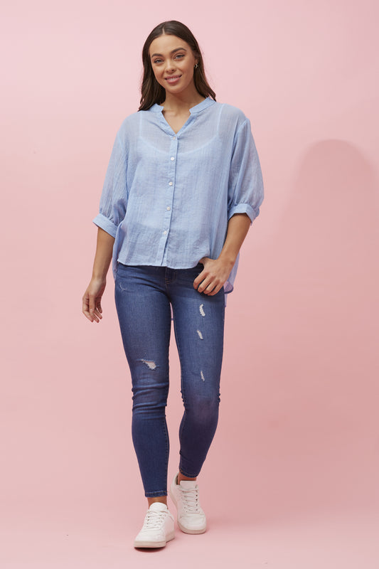 ELAINE TOP - SKY BLUE
