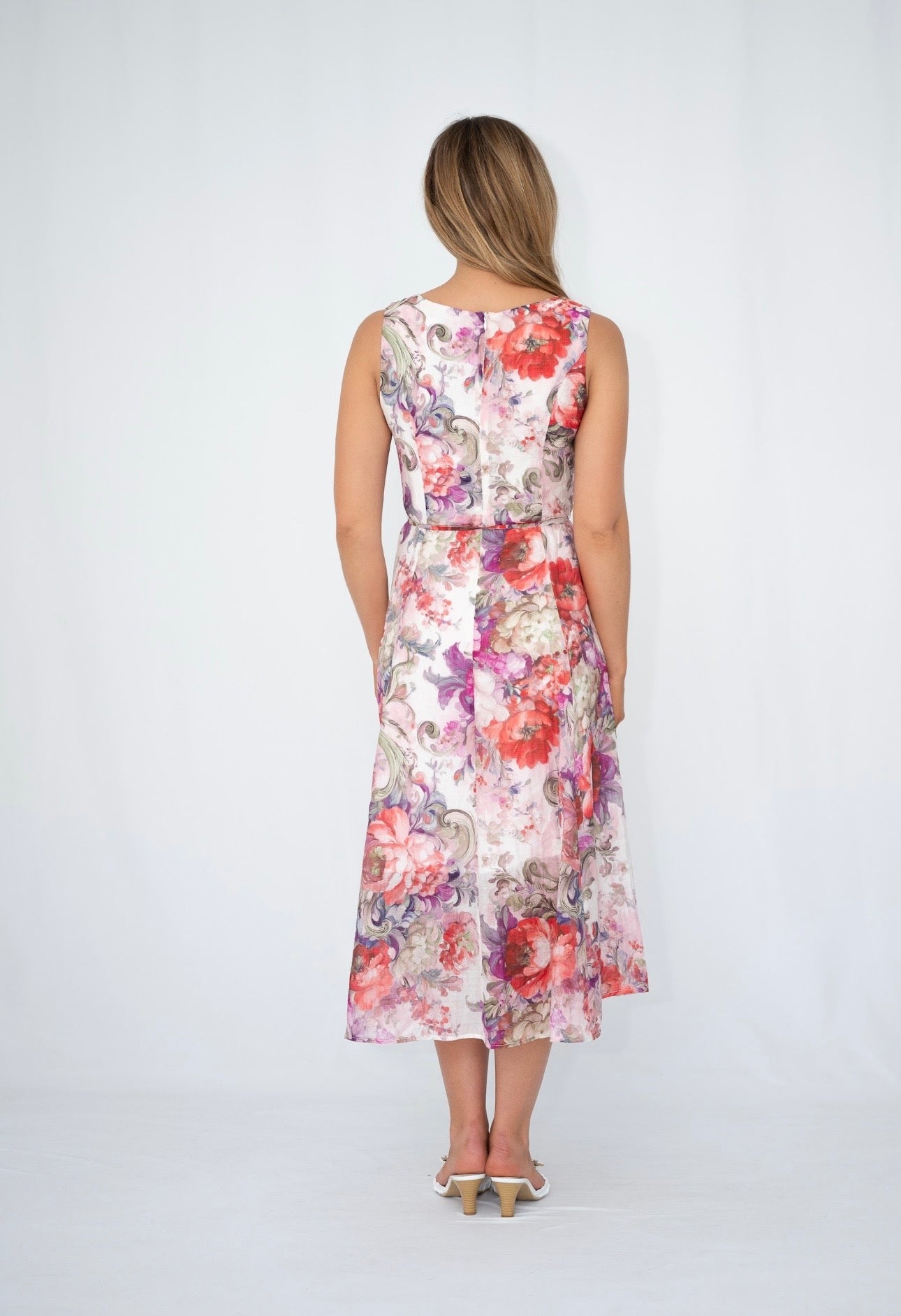 ALESSIA MIDI DRESS - ROSE