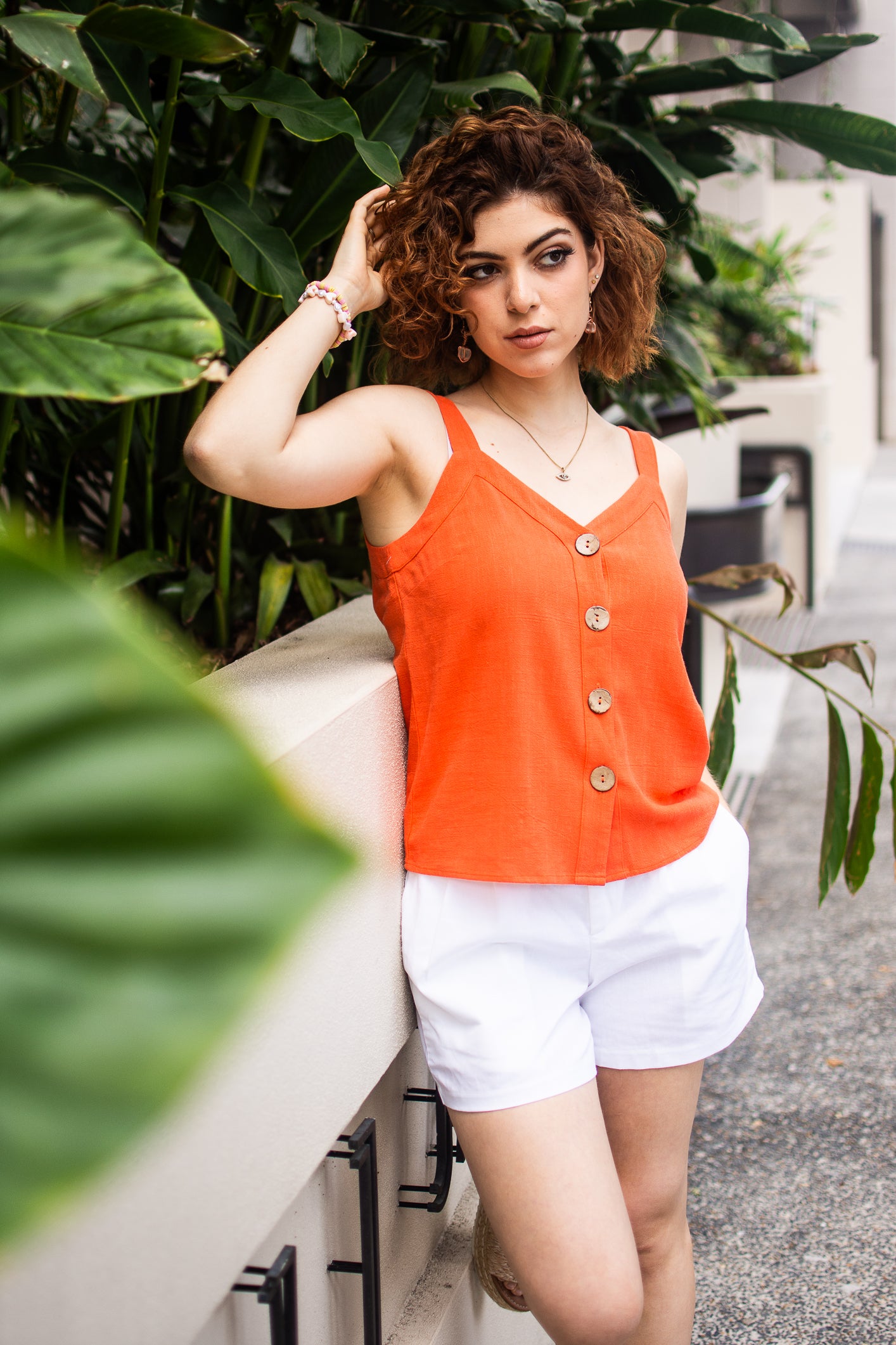 JULES SINGLET TOP - ORANGE