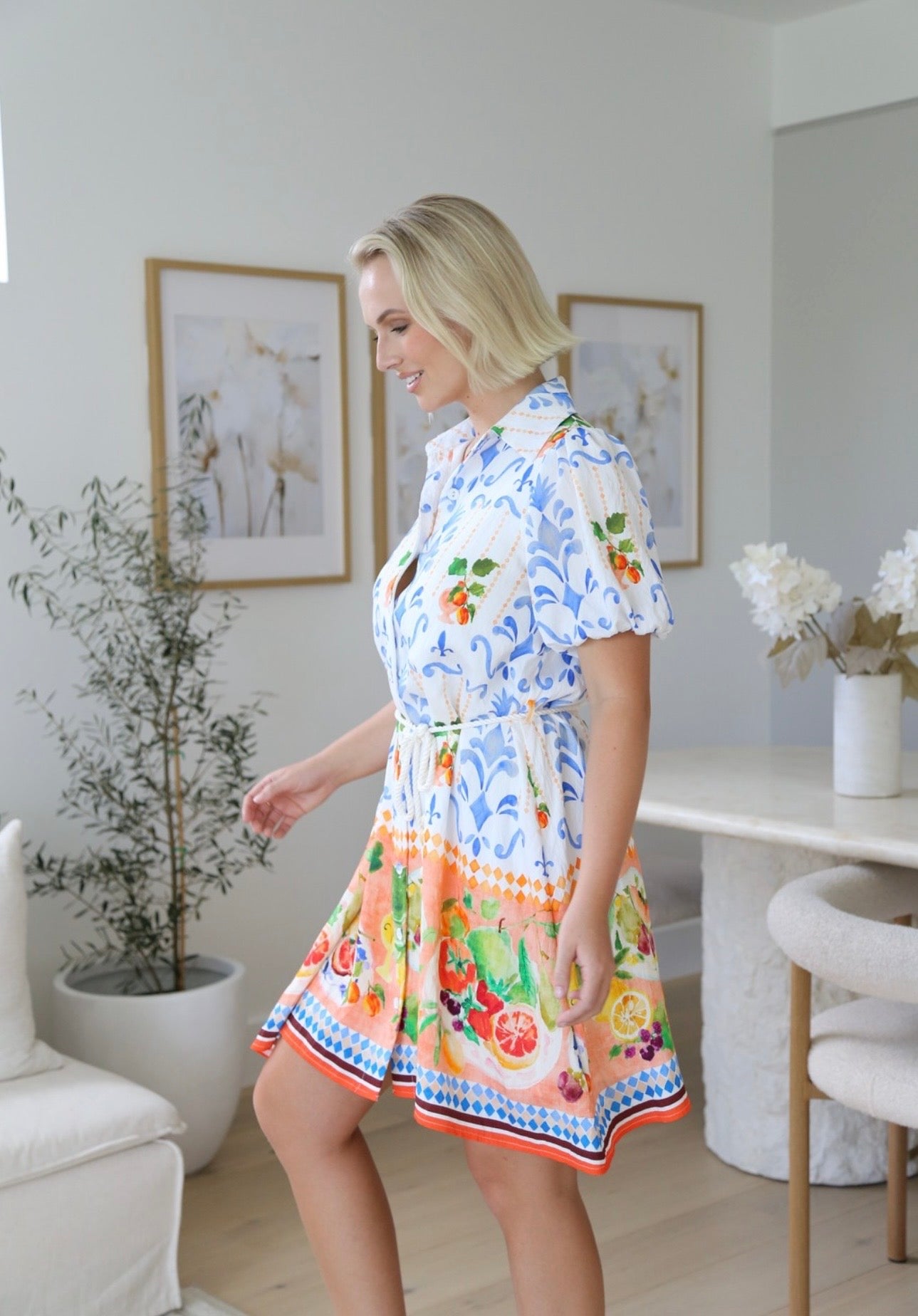 MARELLA BELTED MINI DRESS