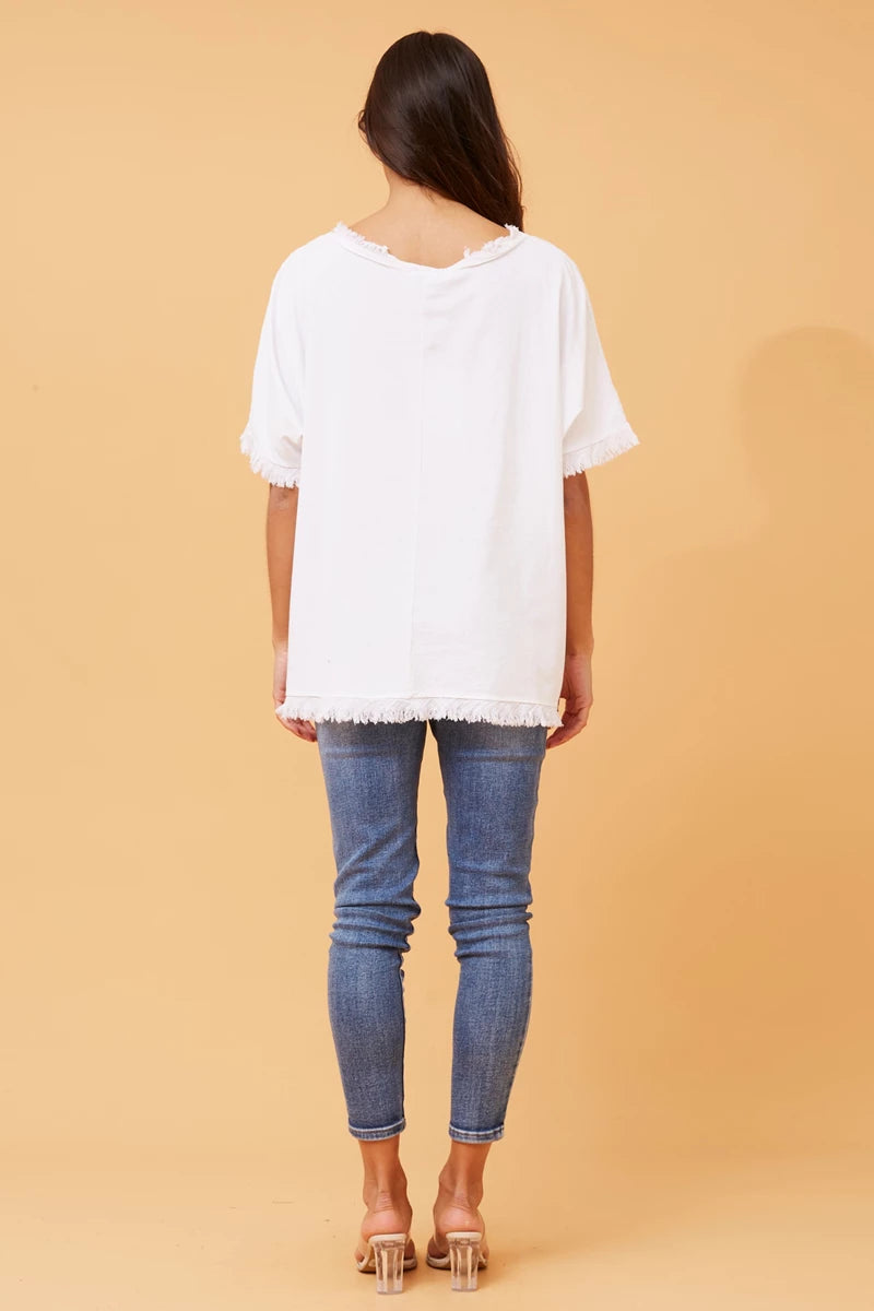 LAUREN TOP - WHITE