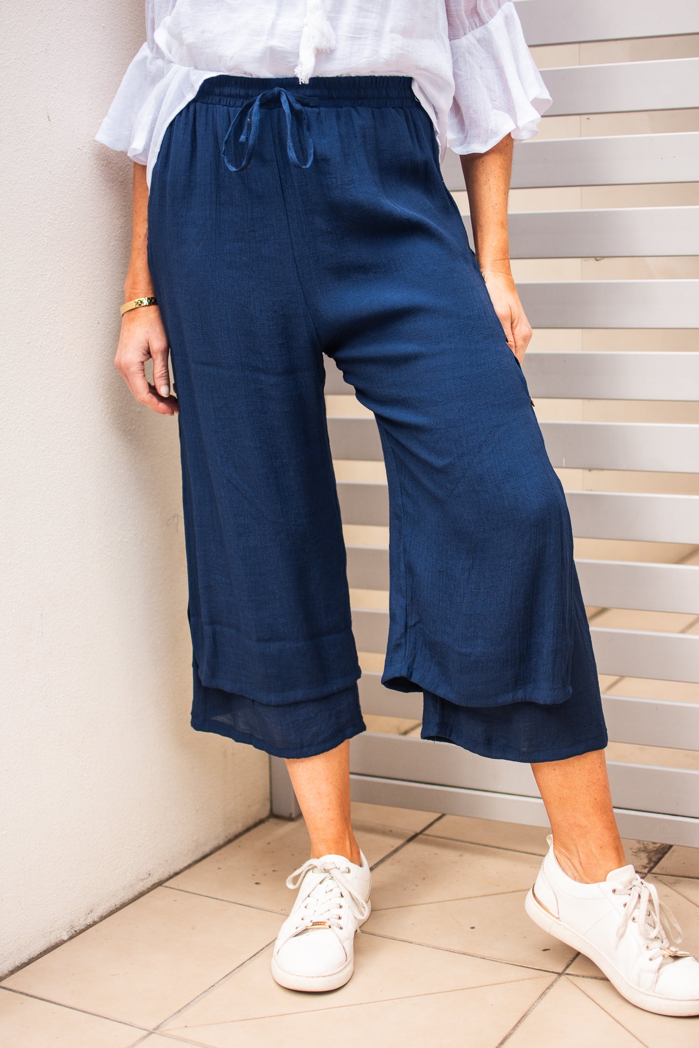 ALINA PANTS - NAVY