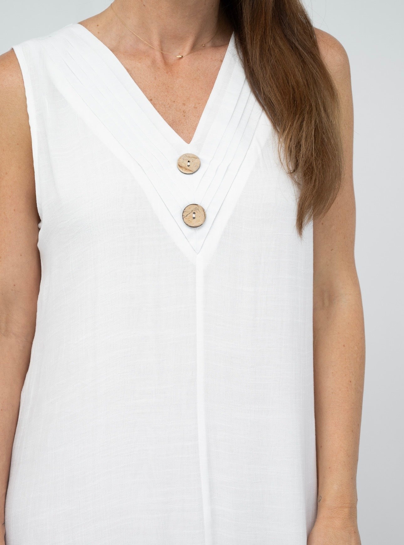 VIVIEN MIDI DRESS - WHITE