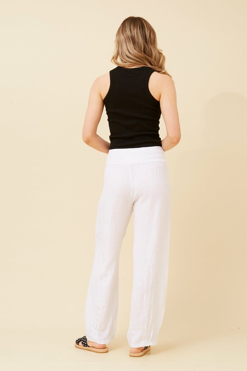 GABBY PANTS - WHITE