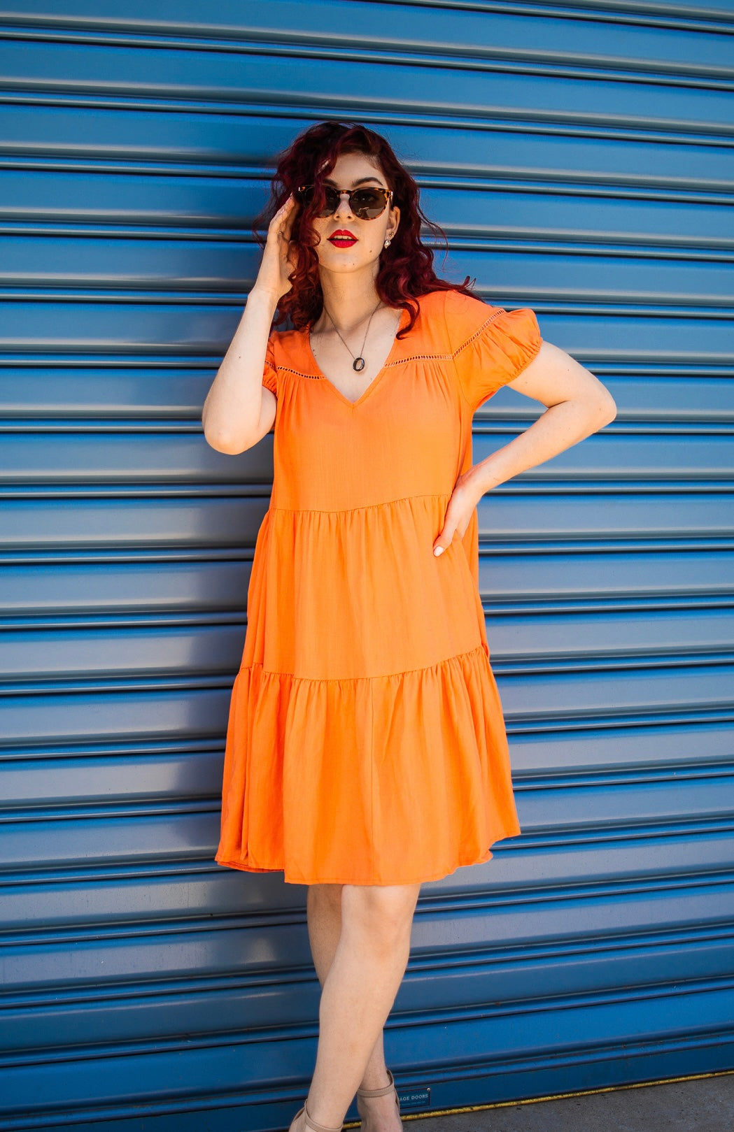 MATILDA MINI DRESS - ORANGE