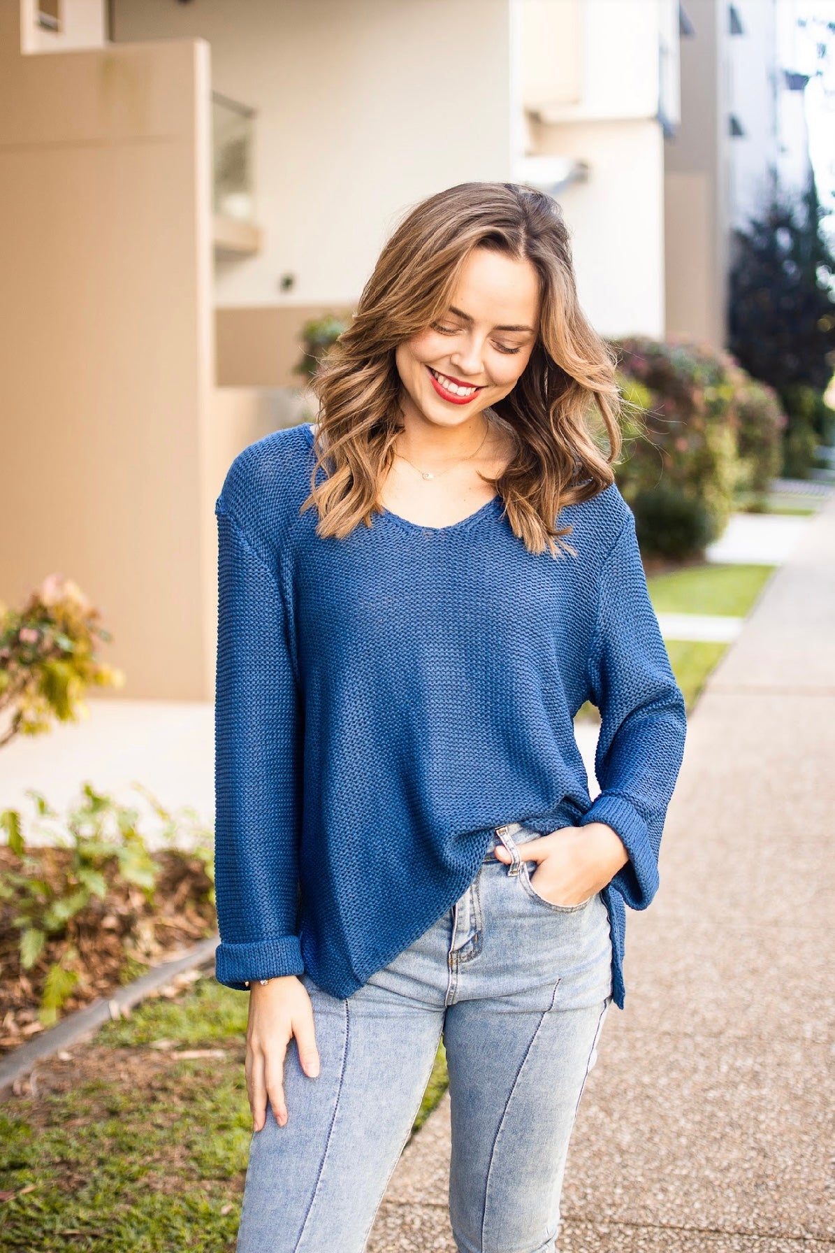 TERIZA KNIT - MARINE BLUE