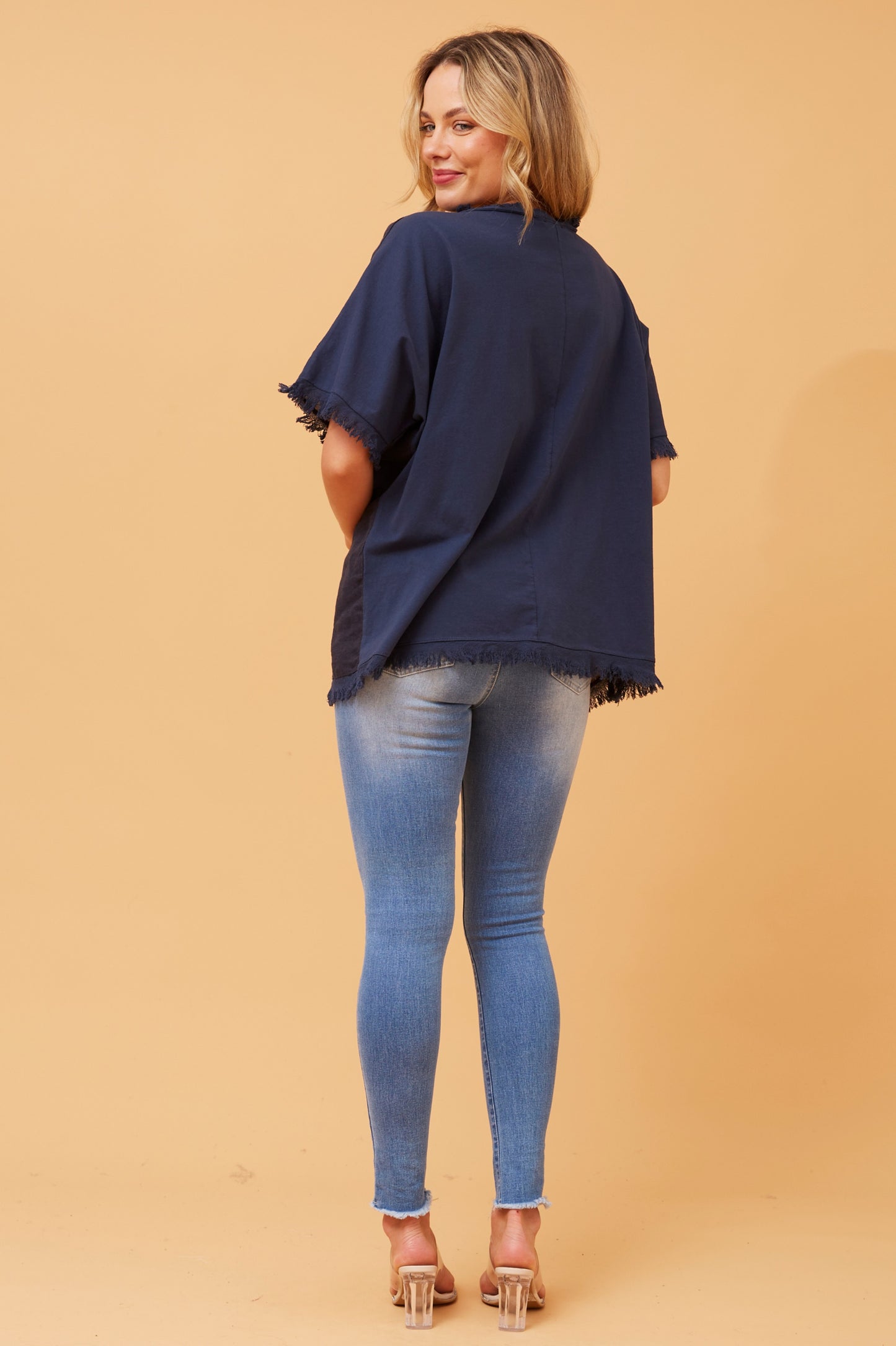 LAUREN TOP- NAVY