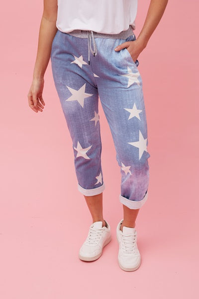 MYLA JOGGERS - STAR LIGHT DENIM