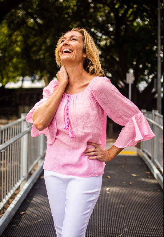 GWEN TOP - BABY PINK